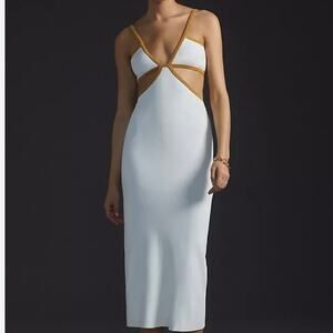 Significant Other Adi Knit Midi Dress in Cream / Almond Size XS